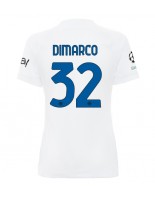 Inter Milan Federico Dimarco #32 Venkovní Dres pro Dámské 2023-24 Krátký Rukáv